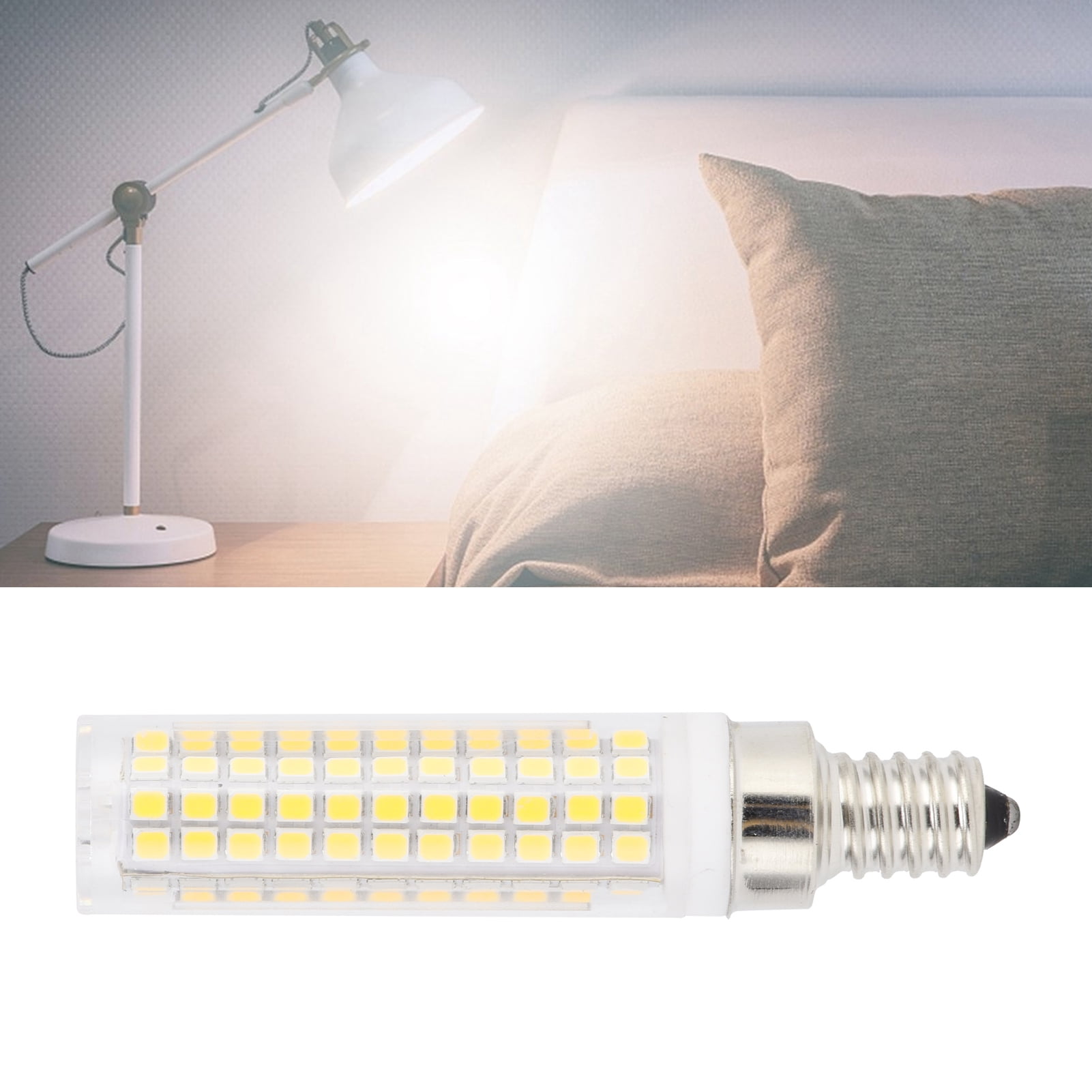Loewten E12 Dimmable Bulb, 360° Heat Dissipation LED Corn Lamp 1200LM