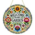 thumbnail image 2 of Letrero colgante con círculos temáticos "Bienvenido a mi jardín", 2 of 5
