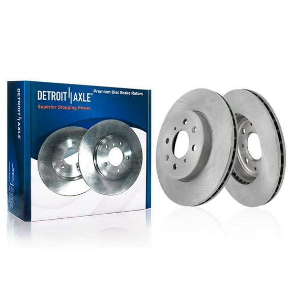 Detroit Axle - 2 Front Brake Rotors for 2014-2020 Honda Fit, 2015 2016 2017 2018 2019 Disc Brake Rotors Set Replacement : 10.31" inch Front Rotors