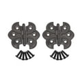 thumbnail image 1 of QCAA Butterfly Hinge for Cupboard Door, Oil-Rubbed Bronze, 2 Pack, Made in Taiwan, 1 of 2