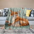 thumbnail image 2 of JEUXUS  Blankets for Boys Girls Minky Blanket with Dotted Backing Super Soft Throw Blanket for Nursery Woodland Animals, 2 of 6