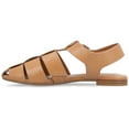 thumbnail image 3 of Journee Womens Cailinna Caged Buckle Square Toe Flats, Widths Available, 3 of 10