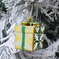 thumbnail image 6 of CuiLiyq Christmas Tree Decorations, Xmas Tree Accessories, Mini Present Box Ornaments, for Trees Window Display Christmas Party Decoration (Gold), 6 of 6