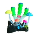 thumbnail image 2 of Mdesiwst Fish Tank Artificial Finger Coral Aquarium Plant Decor Luminous Landscape Supply, 2 of 8