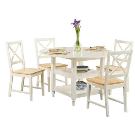 - Cottage Virginia 5-Piece Dining Set, Multiple Colors