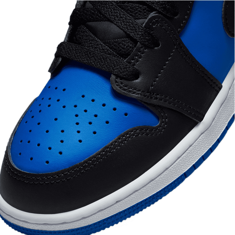 Air Jordan 1 Mid Grade School Black Royal Blue Black White DQ8423 042 Size 6.5 US