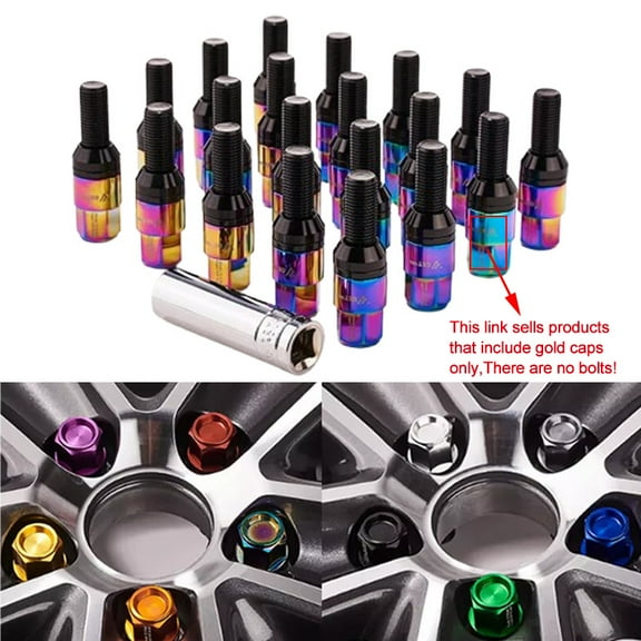 20 piece set of colored wheel lug bolt bolt replacement cap 28mm suitable for most aftermarket markets-