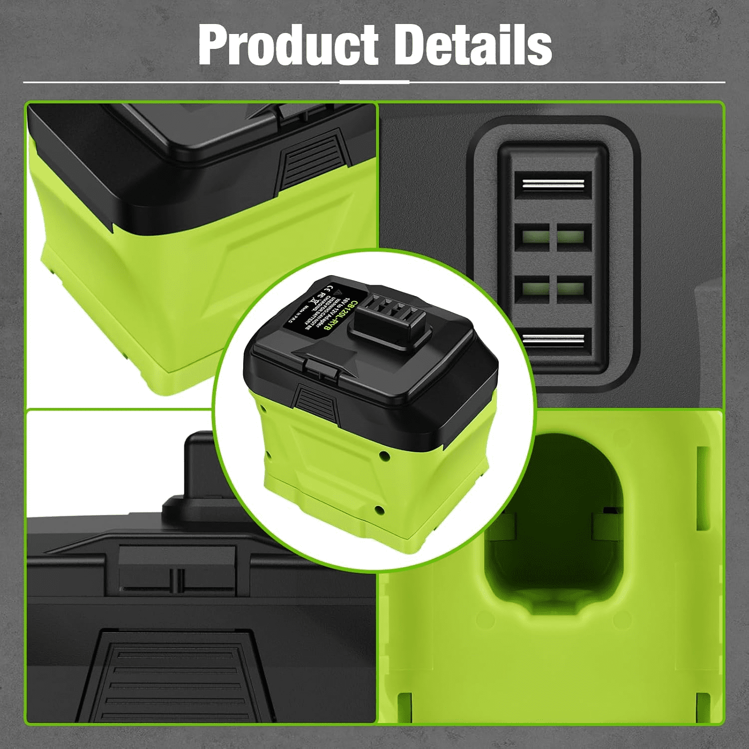attery Adapter for Ryo.bi 18V Li-ion Battery Convert to Work with for Ryo.bi 12V Lithium Power Tools