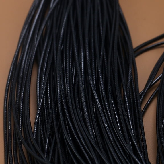 EXHUMKY 20pcs Black Lobster Clasp Cord Necklace String Cord for Jewelry Design DIY Jewelry Making with Friends