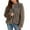 Brown., variant on Akafmk Womens Faux Furs Coats,Womens Winter Coats,Womens Ladies Warm Faux Furry Coat Jacket Winter Solid-neck Outerwear Front Open Jacket Outerwear