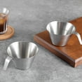 thumbnail image 3 of Stainless Steel Espresso Cup Handheld Espresso Shot Cup Espresso Pouring Cup Stainless Frother Cup, 3 of 6