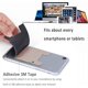 thumbnail image 2 of Cell Phone Wallet, Stick on Wallet for Credit Card, Business Card and Id, Works with Almost Every Phone, Grey/Black/White, 2 of 5