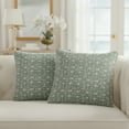 thumbnail image 4 of Renue Foster 20" Square Pillow - Fennel Green in Set of 2, 4 of 7