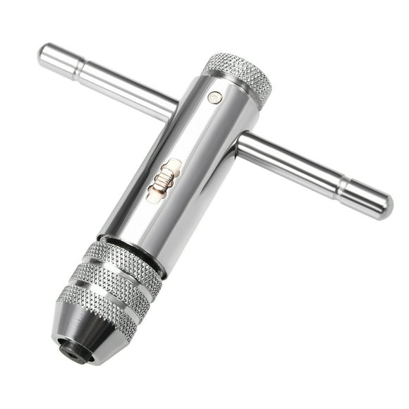 Unique Bargains T-Handle Tap Wrench Handle M5-M12 Adjustable Ratcheting Tap Wrench Tap Holder