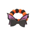 thumbnail image 1 of Halloween Pet Pumpkin Decoration Adjustable Stretch Rope Necklace for Dogs and Cats with Bat Pattern Design, 1 of 3