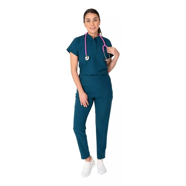 Pijama Quirurgica Conjunto Antifluidos Corte Slim Cuello Mao