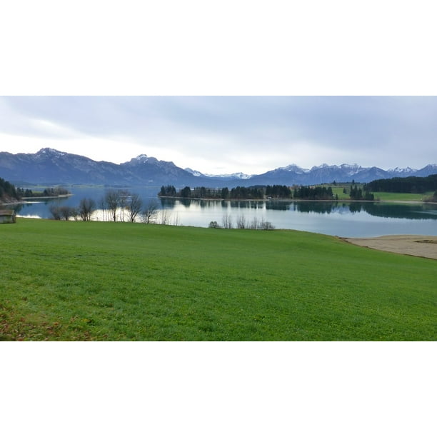 Autumn Lake Forggensee Allgaƒae A A U Saƒae A A Uling Tegelberg 20 Inch By 30 Inch Laminated Poster With Bright Colors And Vivid Imagery Fits Perfectly In Many Attractive Frames Walmart Com Walmart Com