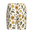 thumbnail image 2 of Lsque Cartoon Corn Pumpkin Sunflower Mens Sleep Pajama Shorts,Short Pajama Pants, Cotton Ultra-Soft Knit-3X-Large, 2 of 9