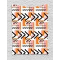 thumbnail image 1 of Geometric Tapestry, Hand Drawn Artistic and Grunge Looking Arrows Rectangles and Squares, Wall Hanging for Bedroom Living Room Dorm Decor, 40W X 60L Inches, Orange Pale Pink Black, by Ambesonne, 1 of 2