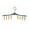 Yellow, variant on Household Underwear Socks Clip Hangers Multi-function Rack Hangers Wardrobe Storage Hangers Can Also Be Used To Hang Hats