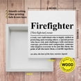 thumbnail image 2 of Zomyto 5"x5" Firefighter,Appreciation Thank You for Firefighter,Fireman Christmas Birthday Graduation Retirements,Firefighter,Wooden Box Sign, 2 of 5