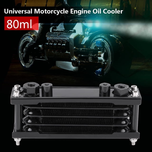 Motorcycle Oil Radiator, Oil Cooler Wear Resistant 1.8in Thick For 50cc-125cc 140cc 150cc 200cc Dirt Pit Bike ANGGREK Oil Cooler Radiator