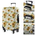 thumbnail image 5 of White Green Leaf Flower Sunflower Pattern Luggage Cover Fashion Suitcase Cover Baggage Covers Fit 25-28 Inch Luggage (Go Travel), 5 of 5