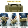 thumbnail image 5 of Outdoor Bike Handlebar Bag Waterproof Waist Pack for Cycling Fishing Multifunctional Duffel Bags Khaki, 5 of 10