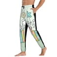 thumbnail image 3 of Xecao Books Print Active Tech Joggers for Men, Mens Sweatpants Lounge Pants with Pockets-Medium, 3 of 5