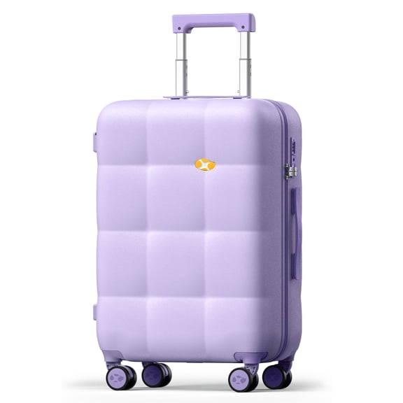 MGB 24" Medium Checked Luggage - PC Durable Hardshell Suitcase with Dual 360° Spinner Wheels & TSA Lock | Airline-Approved, Lightweight Design for Outdoor Travel