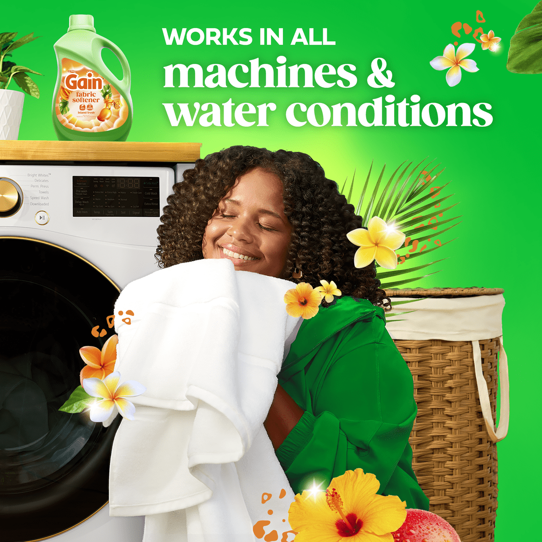 Downy Liquid Fabric Softener and Conditioner, Island Fresh Scent, 100 fl oz, 136 Loads