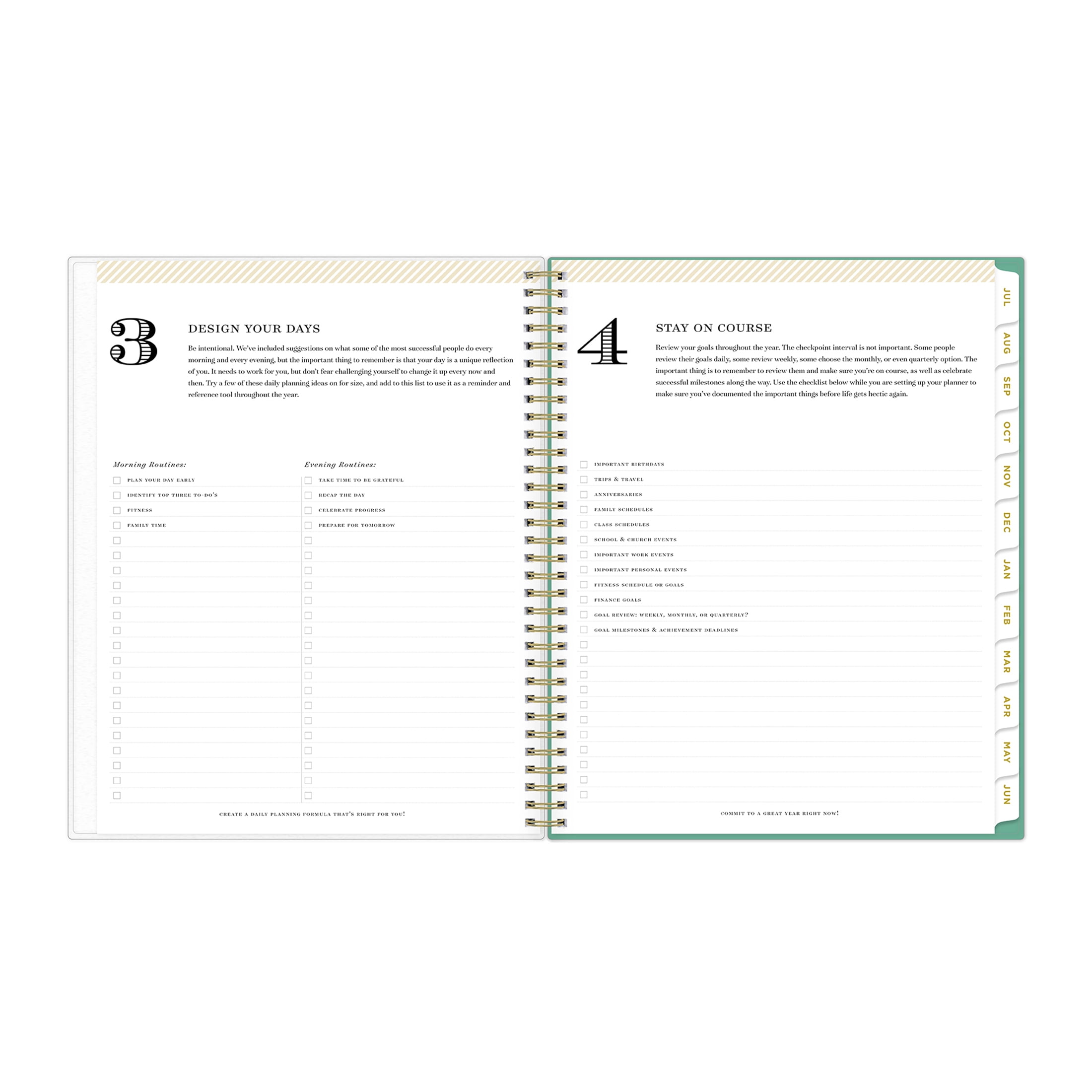 Day Designer for Blue Sky 2024-2025 Weekly Monthly Planner, 8.5x11, Palms
