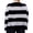 Black Grey, variant on Fortune Women Loose Sweaters Stripes Knit Sweatshirt Long Sleeve Ripped Pullover Tops