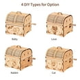 thumbnail image 3 of 3D Wooden Puzzle Music Box Hand Crank Wood Musical Treasure Box DIY Self Assembly Craft Model Kit Home Decoration Educational Building Set Gift for Students Boys Girls Teens Adults to Build, 3 of 8