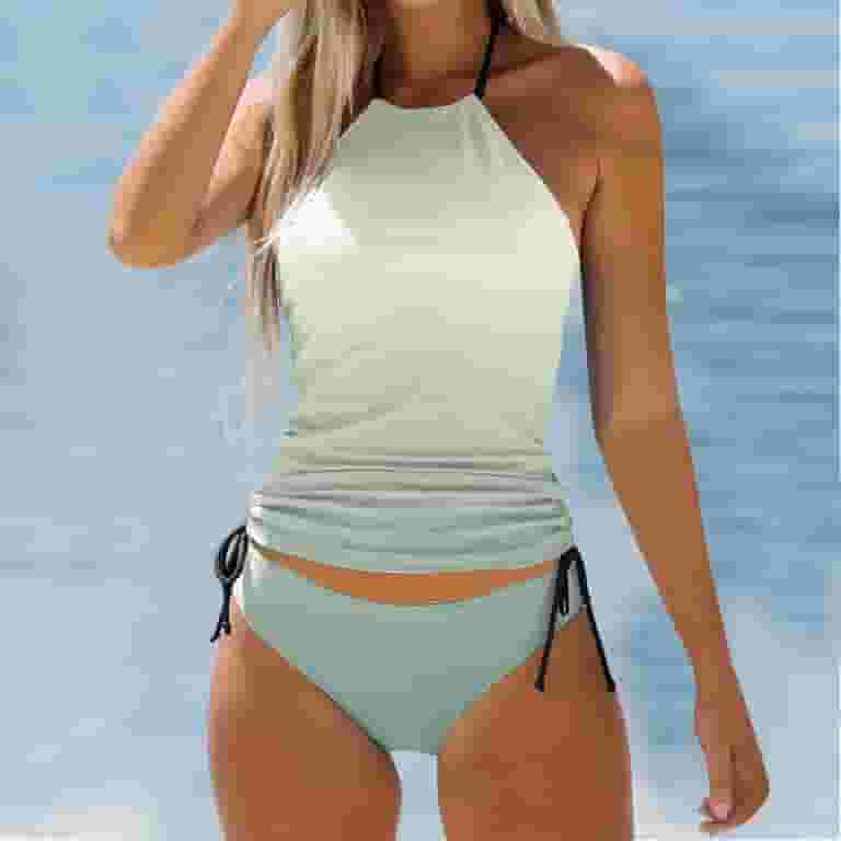 Tummy Control Swimwear Women's Floral Tankini Swimsuits 2 Piece With Tummy Control - Spaghetti Strap & Boyshorts Boyshort Swimsuit Bottoms