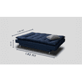 thumbnail image 4 of Sofá Cama Carmen Azul Denim M & E MUEBLES Matrimonial 3 Posiciones, 4 of 5