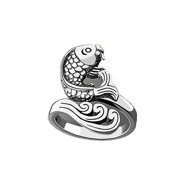 Guardurnaity Anillo de tejer Animal estilo étnico joyería estereoscópica anillos de apertura ajustables hilo DIY desgaste suministros de costura Ropa, zapatos y accesorios Miscelánea NJ646