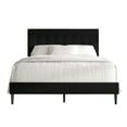 thumbnail image 4 of Castle Place Classic Linen Upholstered King Platform Bed, Black, 4 of 9