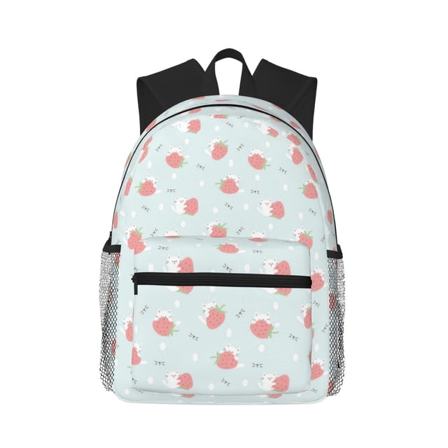 Balery Strawberry Mochila para Mujeres y Hombres, Mochila Ligera Casual para Viajes, Mochila Clásica Básica para la Universidad