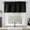 Black, variant on DELESYS Valance Curtain for Kitchen Black Out Window Curtains for Living Dining Room Window Valance, 57×18inches