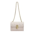 thumbnail image 1 of Bolso y bolso de hombro con doble cremallera a la moda para citas, bolso cruzado de cuero de pu para mujer, color blanco, 1 of 5