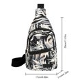 thumbnail image 3 of Bolso Bandolera Bolso Bandolera Para Mujer Bolso De Pecho A La Moda Bolso De Cintura En El Pecho (Plantas Tropicales) Ndcxsfigh Para Estrenar, 3 of 3