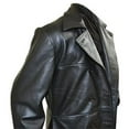 thumbnail image 3 of Mens Black Costume Brandon Lee The Crow Leather Trench Long Coat, 3 of 4