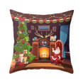 thumbnail image 3 of JLFNYA Pillow Covers,Pillow Protector Clearance!Christmas Print Pillow Case Polyester Sofa Car Cushion Cover Home Decor 4Pcs, 3 of 4