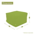 thumbnail image 3 of Majestic Home Goods Decorative Steel Micro-velvet Large Ottoman, 3 of 5