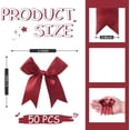 thumbnail image 3 of RUseeN 50 Pcs 3.1" Red Gift Wrap Bows, Elegant Small Mini Bows for Gift Wrapping, DIY Crafts, Party Decorations, Baby Shower, Birthday, Wedding Decorations,Christmas, Gift Bags, 3 of 7