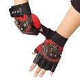 thumbnail image 3 of [Yue Xinghui] Motorcycle Skull Gloves Black, 3 of 5