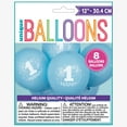 thumbnail image 2 of Unique Industries Latex Stars 16" Light Blue Star Birthday Balloons, 8 Count, 2 of 3