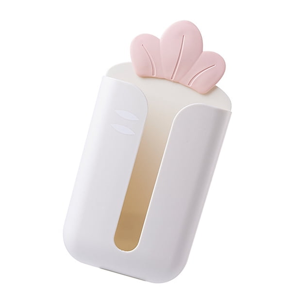 Yuarrent 1 Uds caja de almacenamiento de pañuelos caja de pañuelos Vertical montada en la pared caja de plástico para servilletas de papel para el Almacenamiento y organización del hogar Blanco Yuarrent HA003817-02