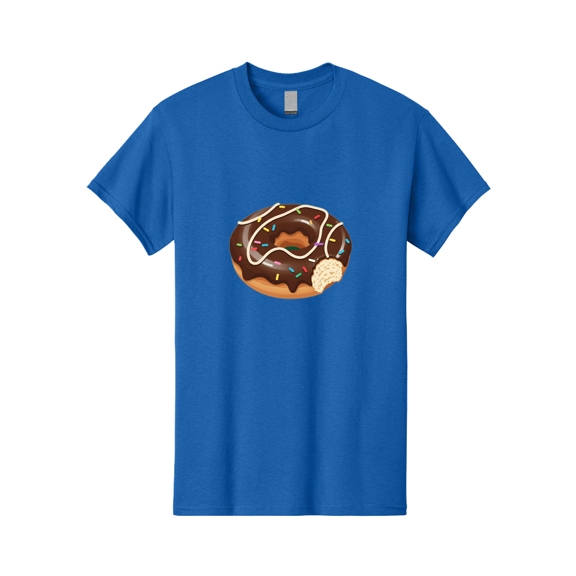 Chocolate-Donut-3 Mens Graphic Tee, 100% Cotton, Casual Summer Wear